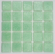 Cartglass vitreous glass tile in Ice Green color